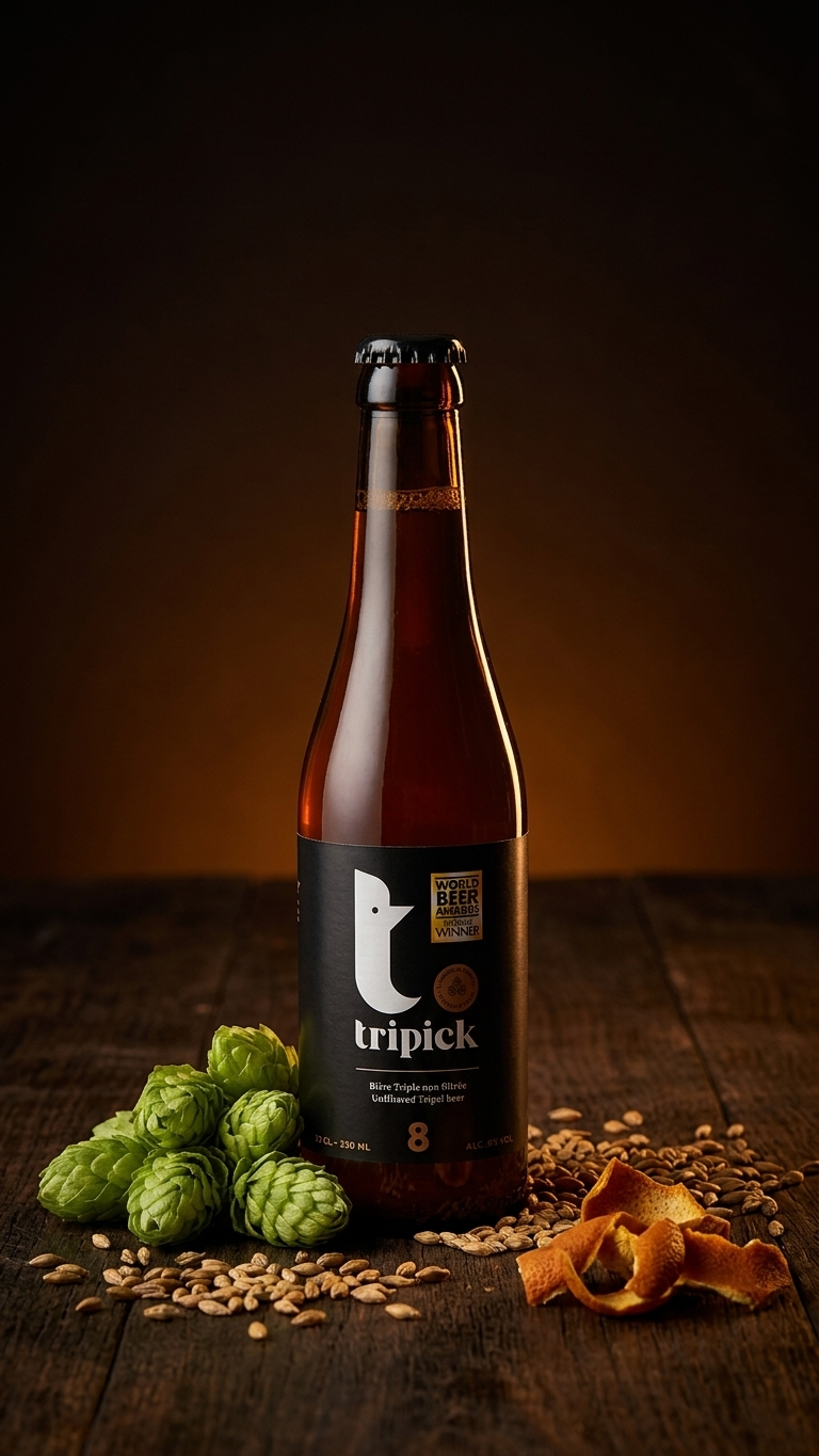 Tripick Triple 8 % Produktbild – belgisches Tripelbier TheCrafts.ch