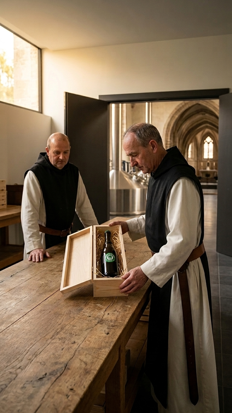 Westvleteren 6 mit malzig-dunkler Farbe im Glas, Produktfoto von The Crafts.