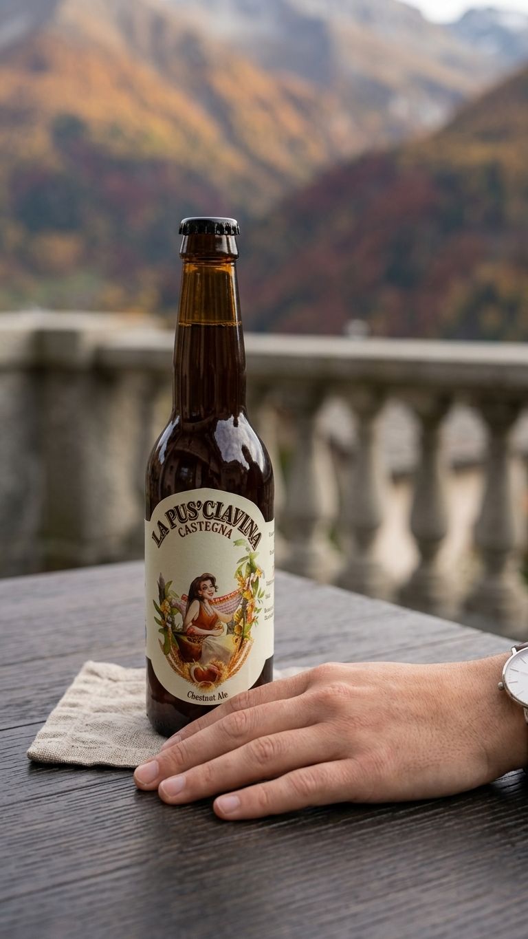 Kastanien Bier – Schweizer Craft Beer mit Kastanien aus Brusio