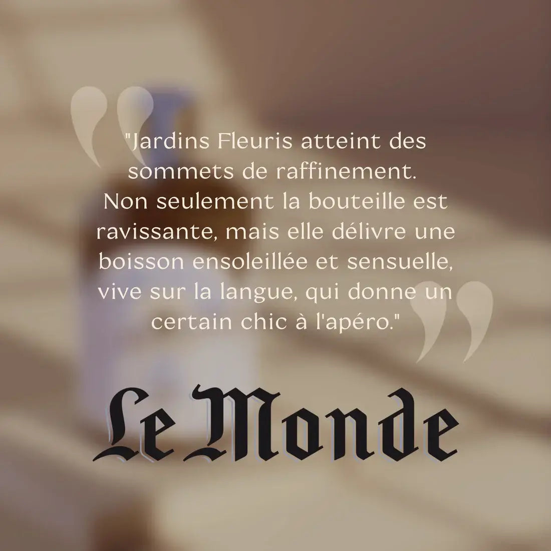 Jardins Fleuris - Elderflower & Bergamot - Non alcoholique Apéritif