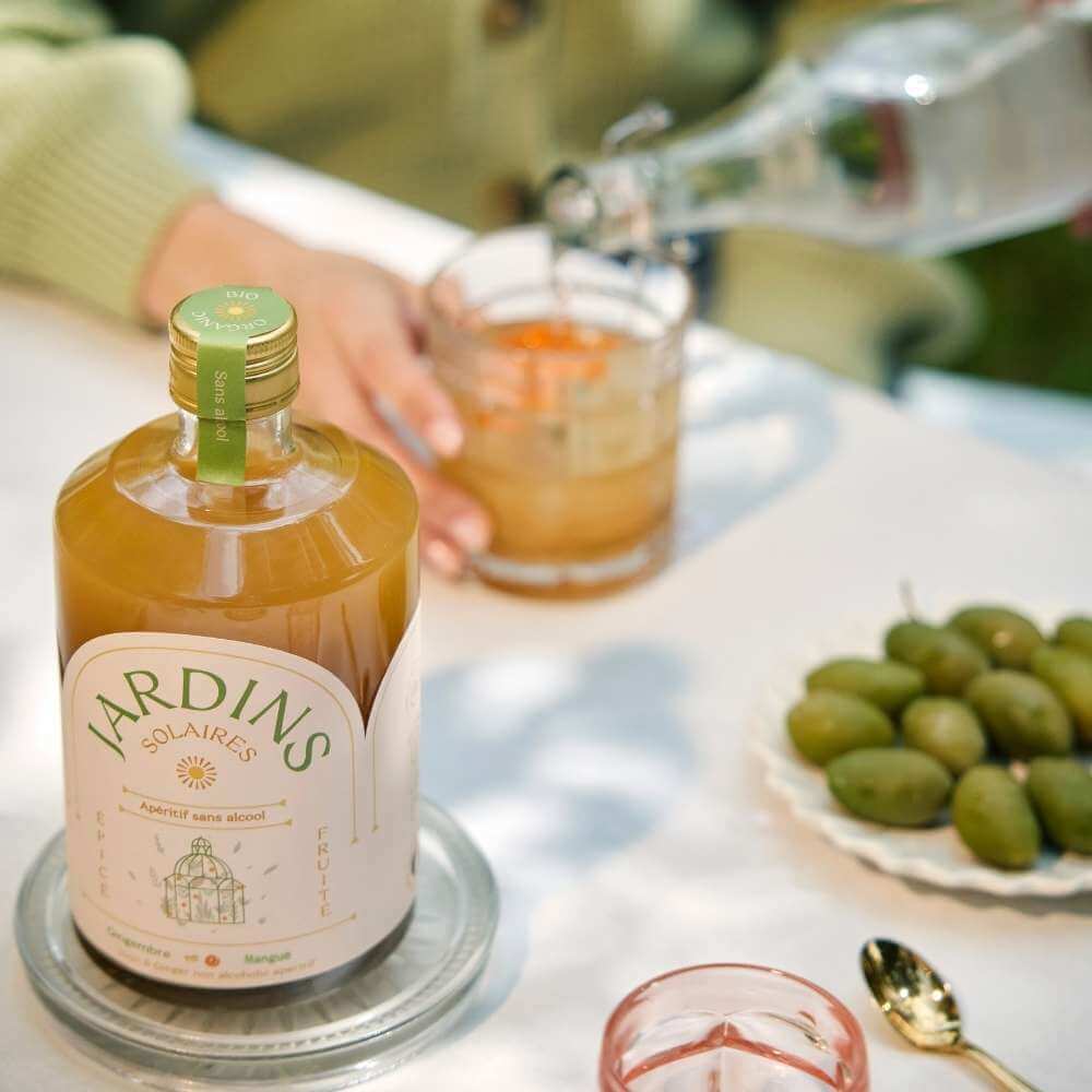 NEW ! Jardins Solaires - Ginger & Apricot - 70 cl- Non alcoholique Apéritif
