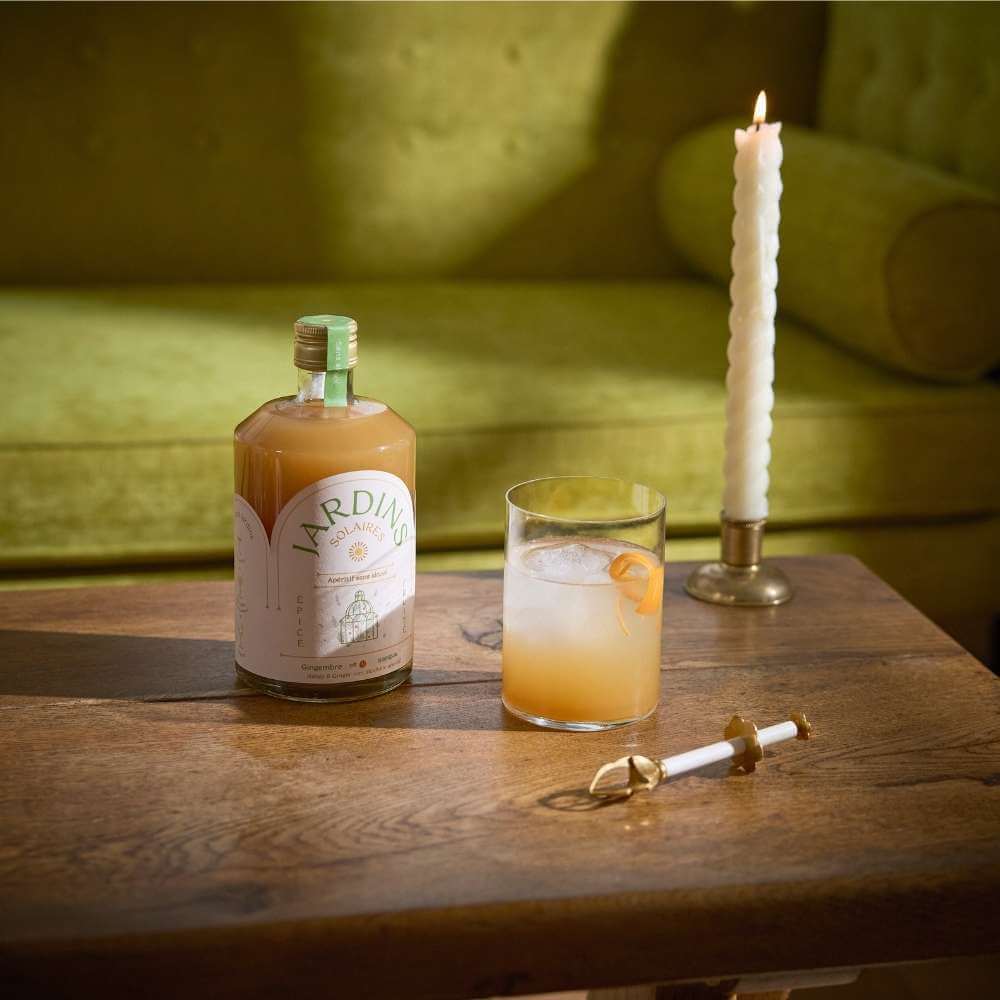 NEW ! Jardins Solaires - Ginger & Apricot - 70 cl- Non alcoholique Apéritif