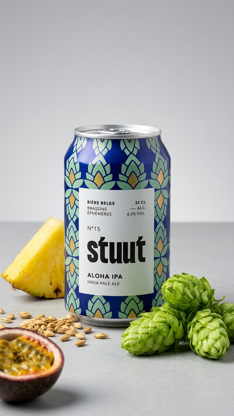 Stuut Aloha IPA Dose 33cl – Belgisches IPA von Brasserie Caulier Brasserie Caulier