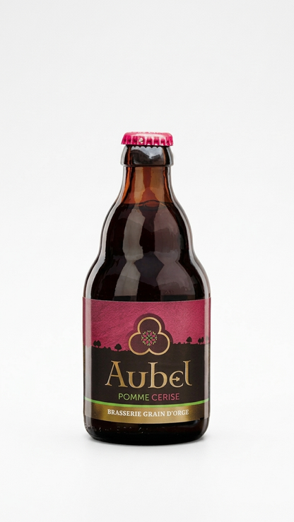 Aubel Pomme Cerise 5,8 % Produktbild – belgisches Bier mit Kirsche und Apfel TheCrafts.ch
