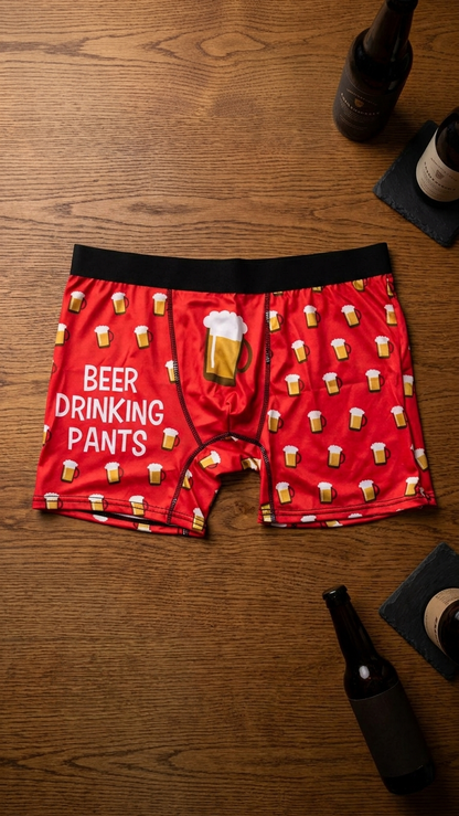 Beer Drinking Pants Vorderansicht – Original Biertrinkerhose kaufen TheCrafts.ch Schweiz