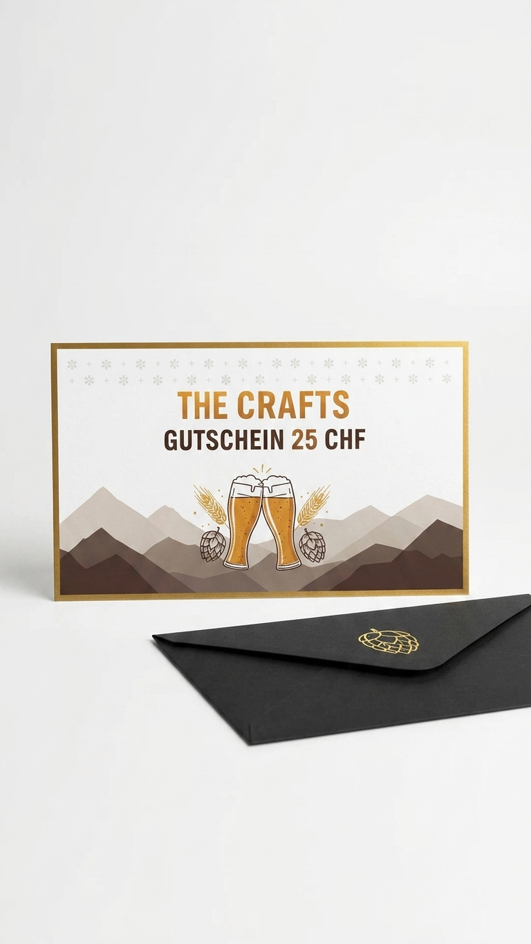 The Crafts Geschenkgutschein Rückseite – Craft Beer Geschenkidee TheCrafts.ch