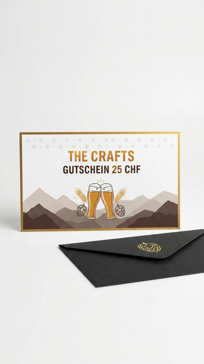 The Crafts Geschenkgutschein Rückseite – Craft Beer Geschenkidee TheCrafts.ch