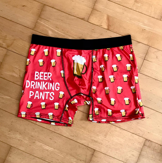 Beer Drinking Pants – Lustige Bier Boxershorts