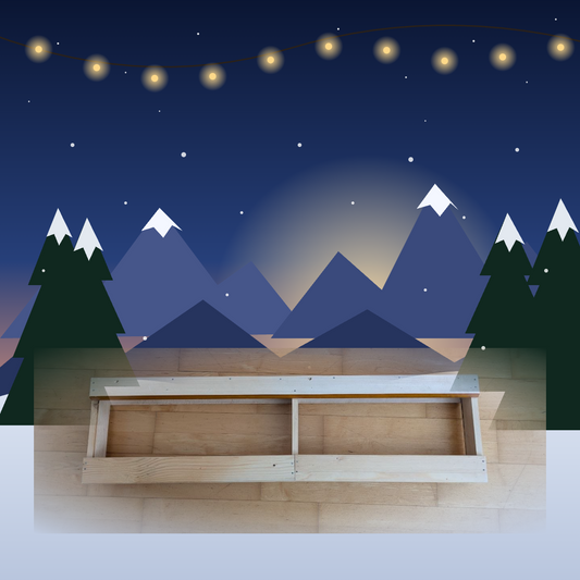 1-Meter-Bier – Craft Bier Geschenkset im Holzgestell