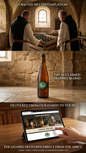 Westvleteren 6 Trappistenbier, Flasche mit eingeschenktem Glas.