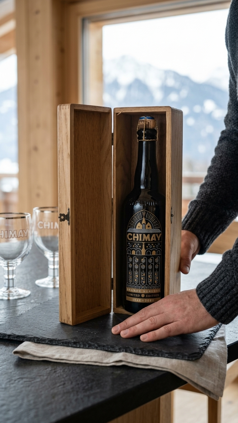 Chimay Grande Réserve Limited Edition 1866–2025 | Eichenholz-Geschenkbox | 75cl TheCrafts.ch