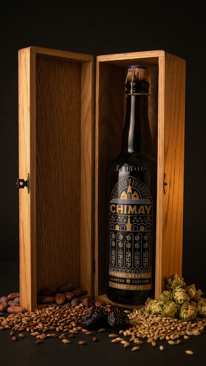 Chimay Grande Réserve Limited Edition 1866–2025 | Eichenholz-Geschenkbox | 75cl TheCrafts.ch