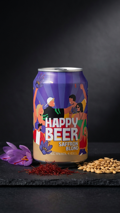 Cyrus Saffron Blond Beer 33cl Dose-Pack – Safran Craft Beer Swiss Beer Gold Award