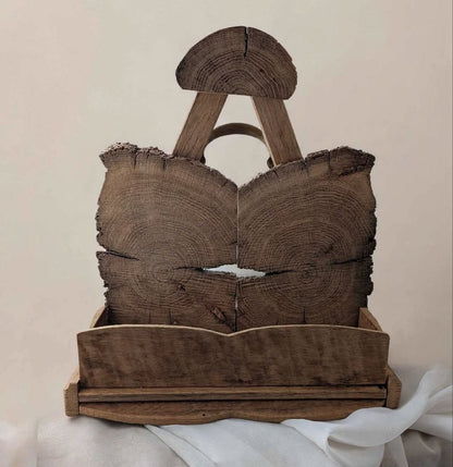 Geschenkset Eichenholz-Bierregal mit 2 × St-Feuillien Grand Cru