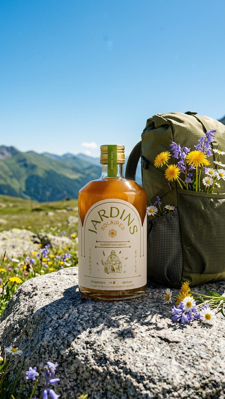 Jardins Solaires 70cl kaufen Schweiz – Alkoholfreier Gourmet-Apéritif Ingwer Aprikose